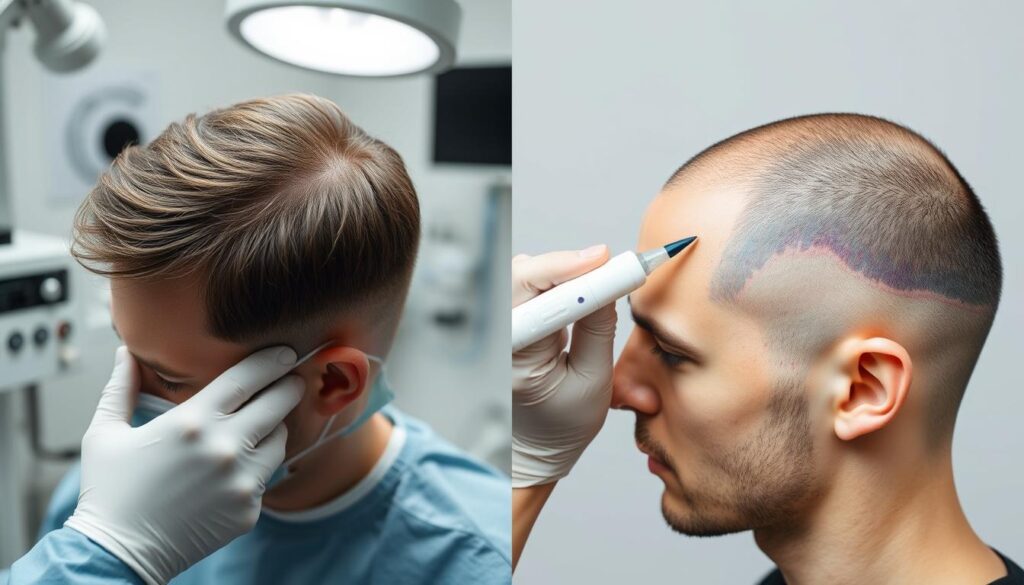 Diferença entre transplante capilar e micropigmentação capilar